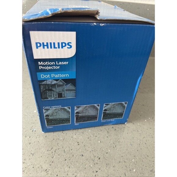 PHILIPS Motion Laser Projector Dot Pattern Red & Green Christmas Lights w/Remote - Picture 7 of 10